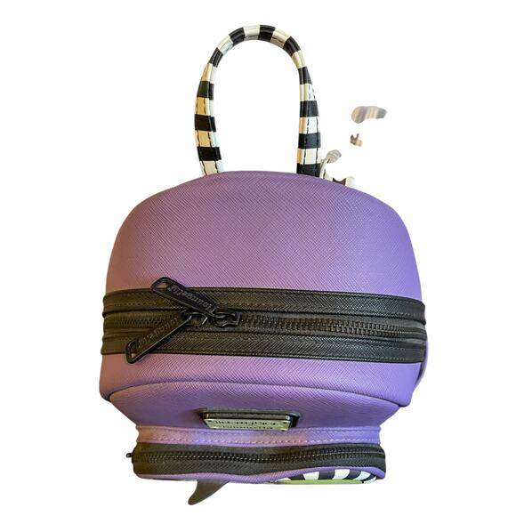 NWT Loungefly Beetlejuice Adam & Barbara Purple Mini Backpack Exclusive Collect - Picture 11 of 11